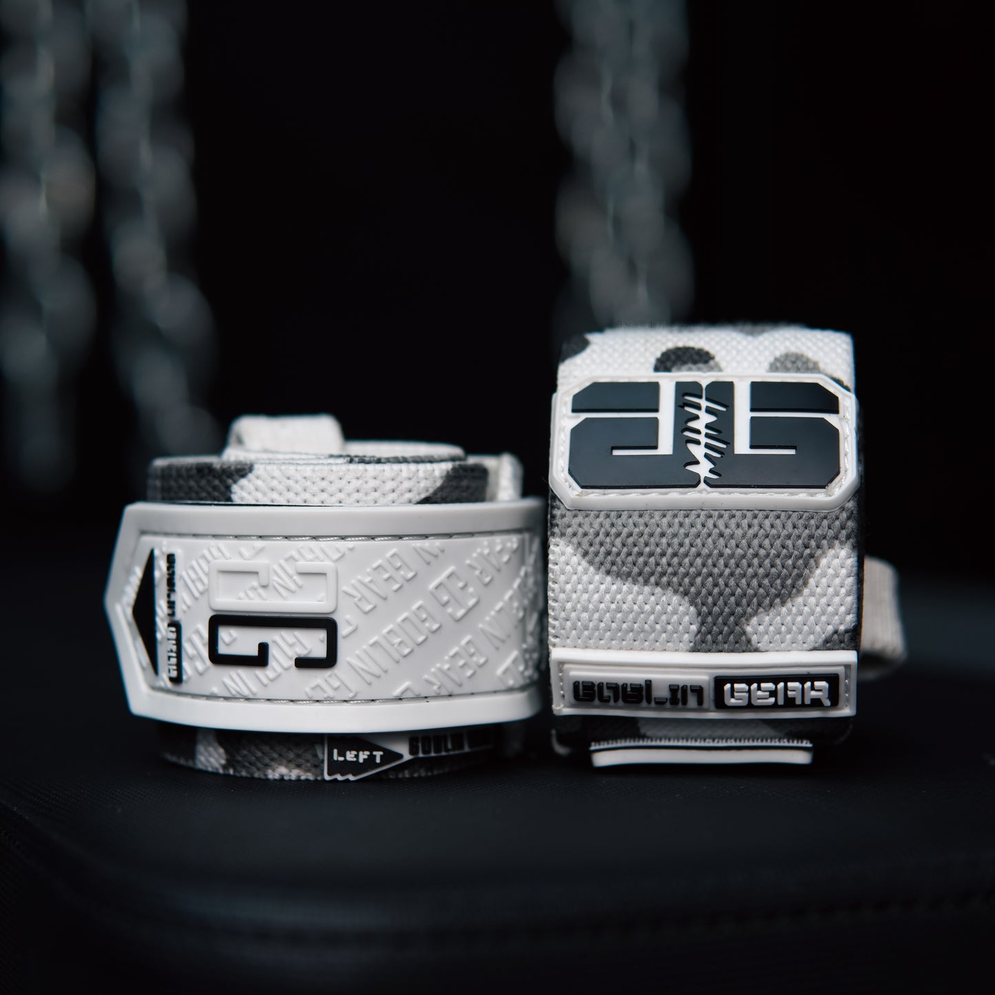 Goblin Gear 20" 2x Super Heavy Duty Mini Wrist Wraps (White Camo)