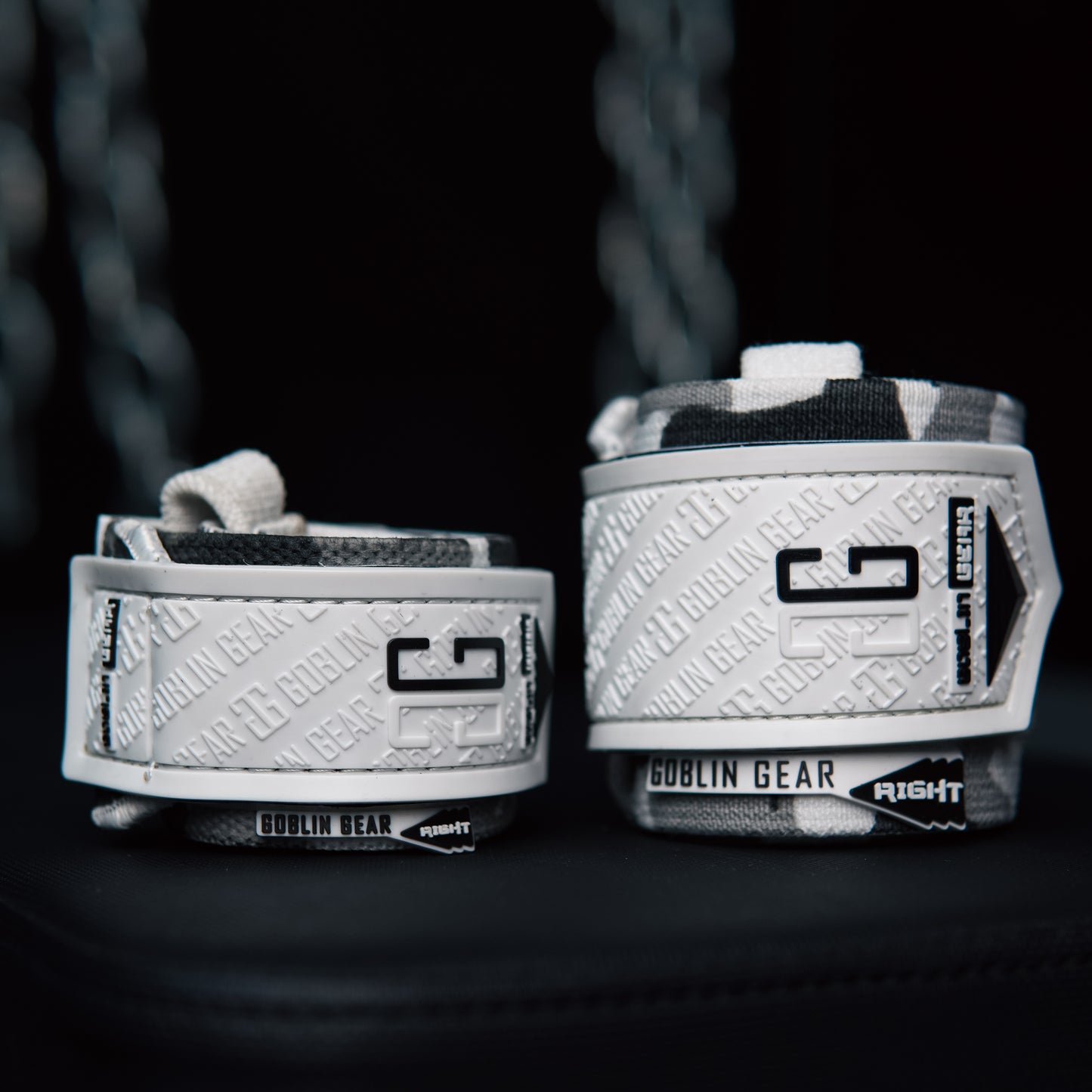 Goblin Gear 20" 2x Super Heavy Duty Mini Wrist Wraps (White Camo)
