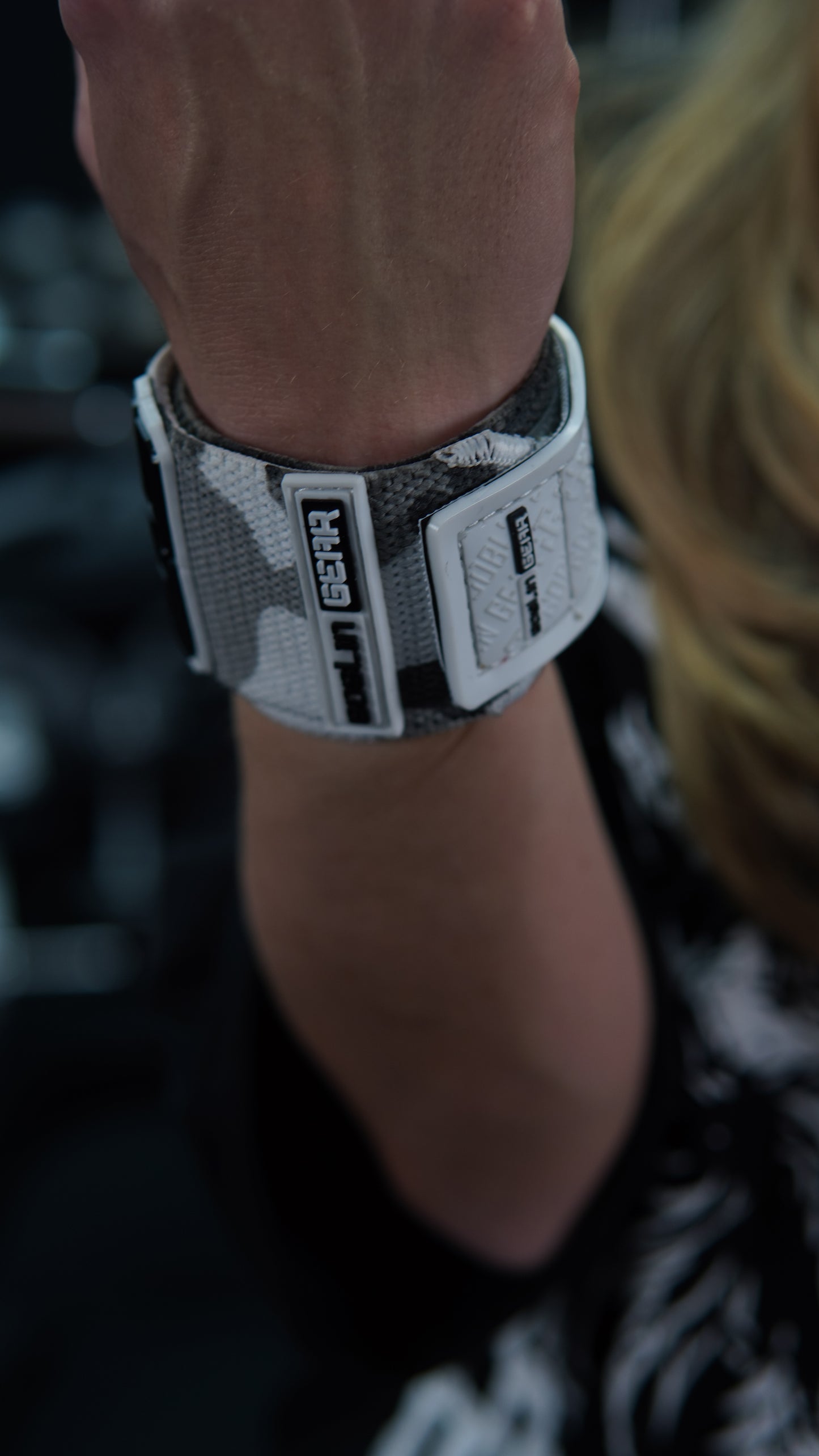 Goblin Gear 20" 2x Super Heavy Duty Mini Wrist Wraps (White Camo)