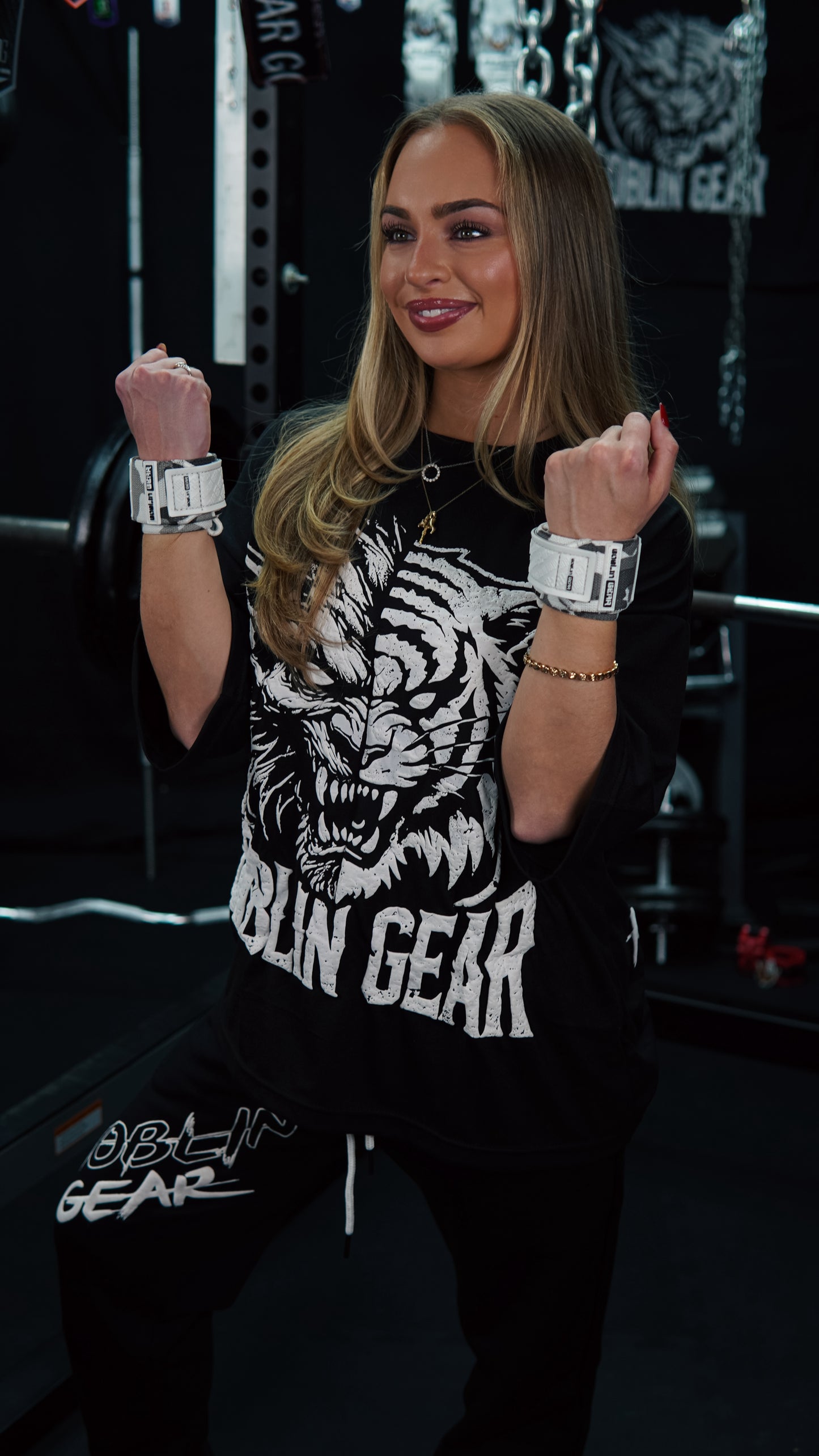 Goblin Gear 20" 2x Super Heavy Duty Mini Wrist Wraps (White Camo)