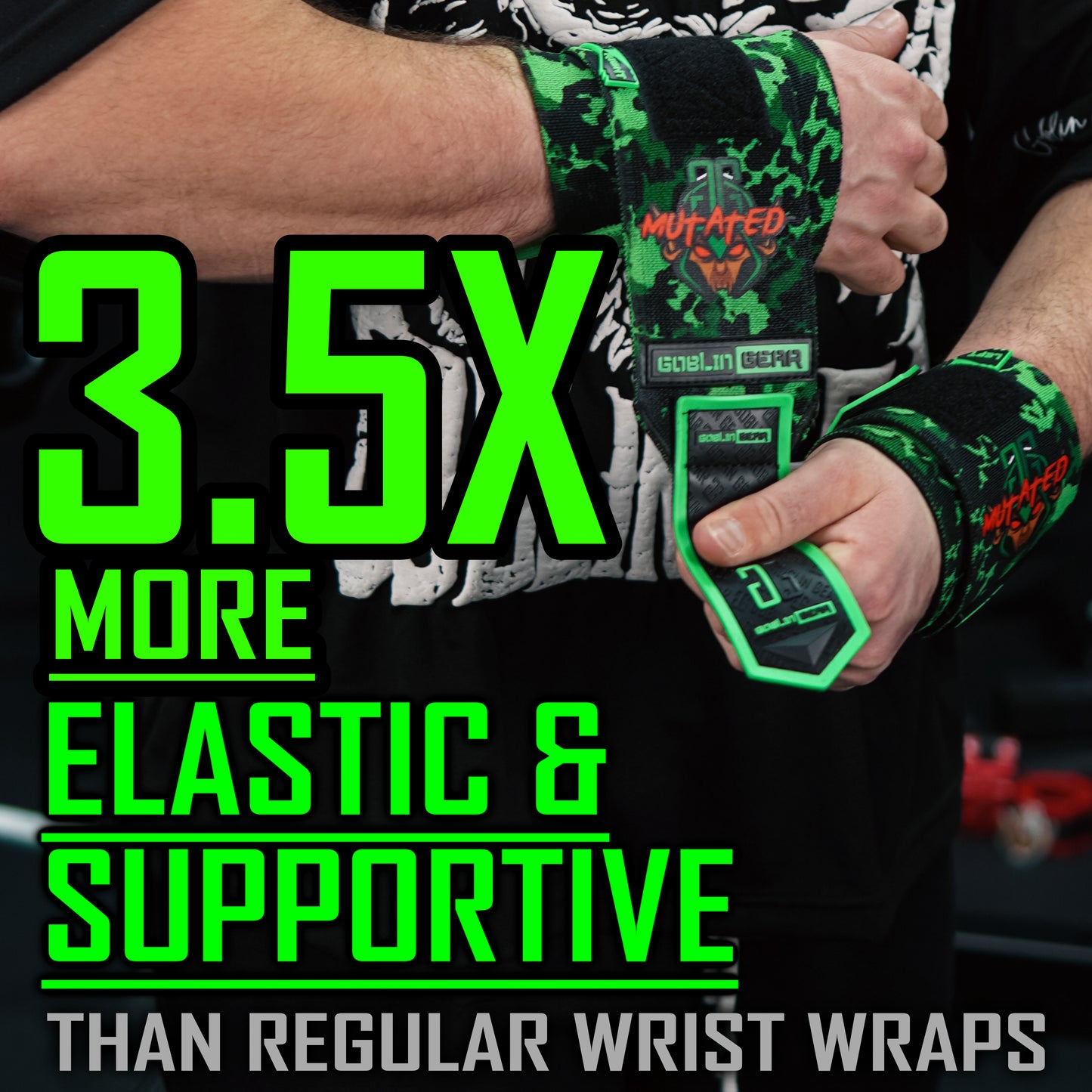 MUTATED 26" 3.5x Super Heavy Duty Wrist Wraps (READ DESCRIPTION)