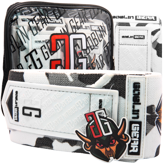 42" 1x Super Heavy Duty Elbow Wraps (White Camo)