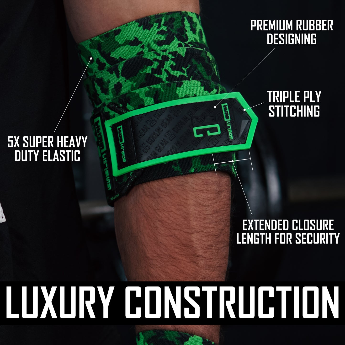 MUTATED 48" 5x Super Heavy Duty Elbow Wraps (READ DESCRIPTION)